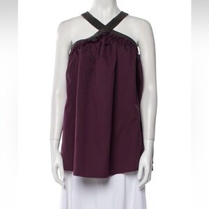 Brunello Cucinelli burgundy top